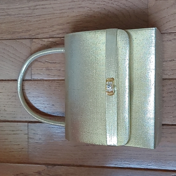 La Regale Mini Gold Handbag - Picture 2 of 14